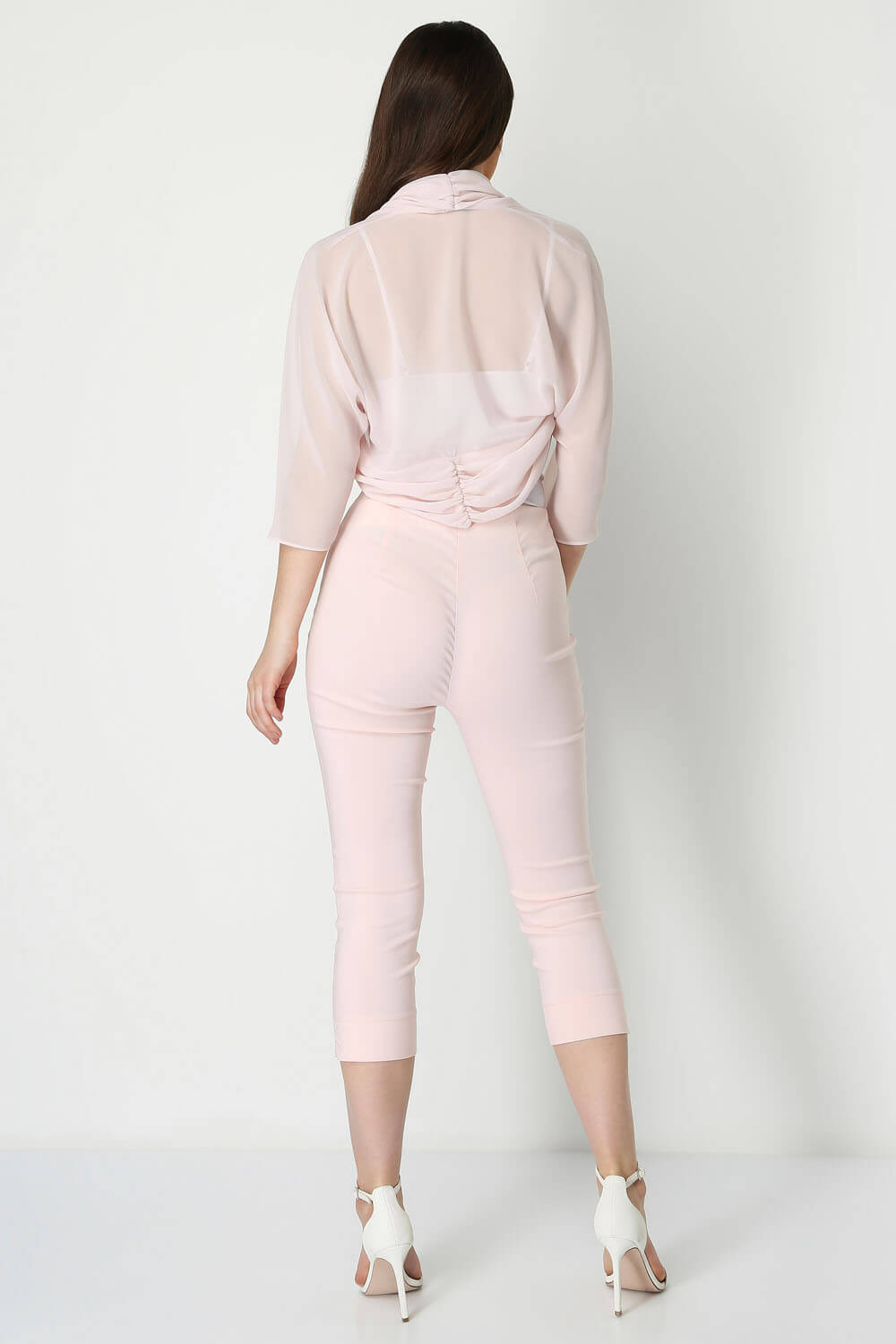 Ruched Hem Chiffon Bolero, Image 4 of 6