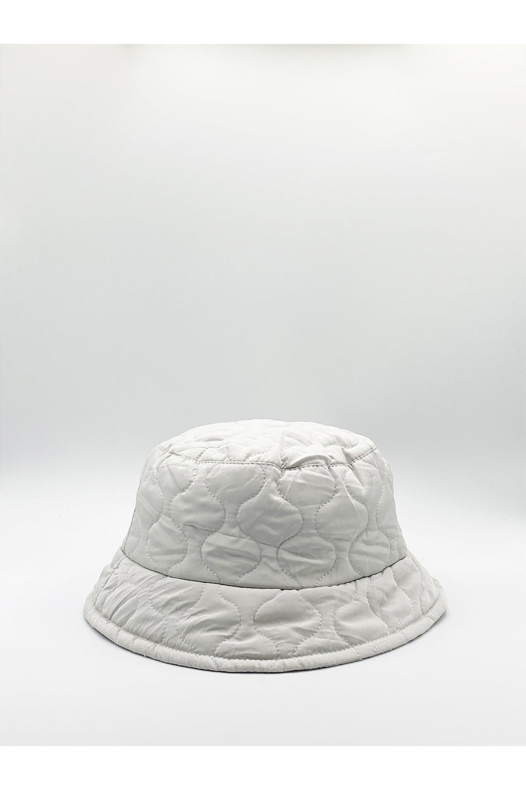 Light Grey SVNX Light Grey Quilted Nylon Bucket Hat, Image 5 of 6