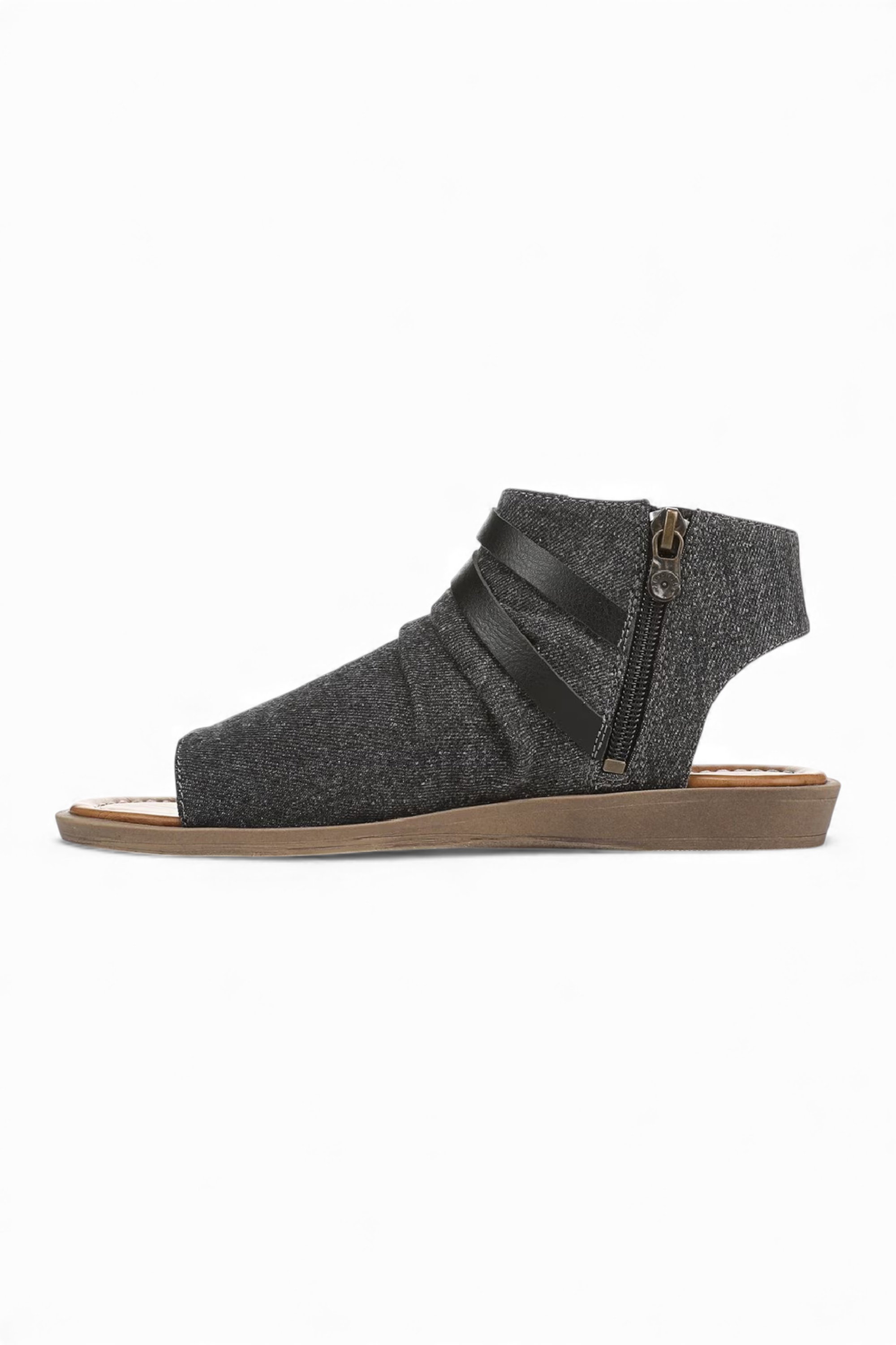 Grey Blowfish Malibu Grey Womens "Denver" Strappy Low Wedge Sandals, Image 4 of 6