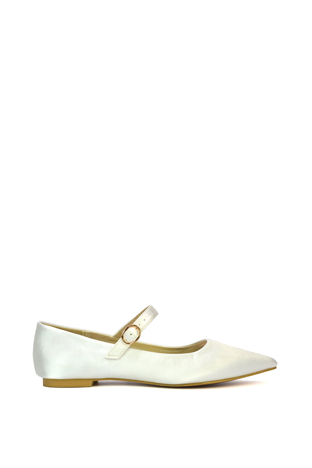 Black 'Aimee' Flat Mary Jane Ballerina Pumps