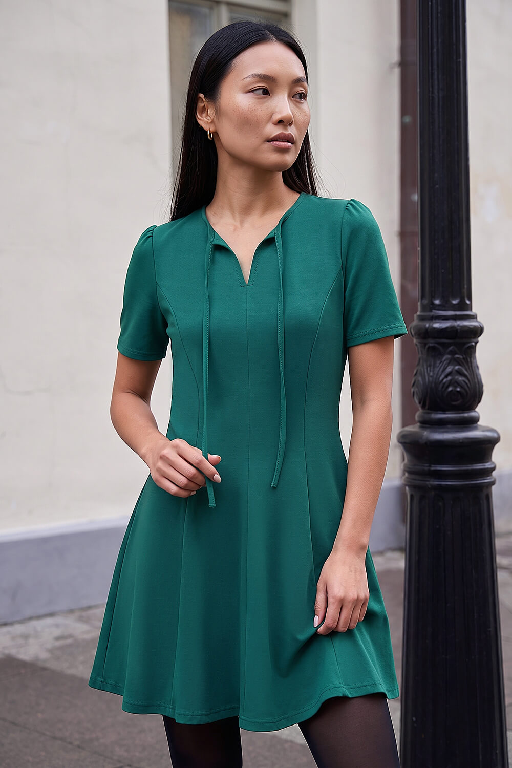 Roman Women's Forest Bow Detail Short Dress Size 14