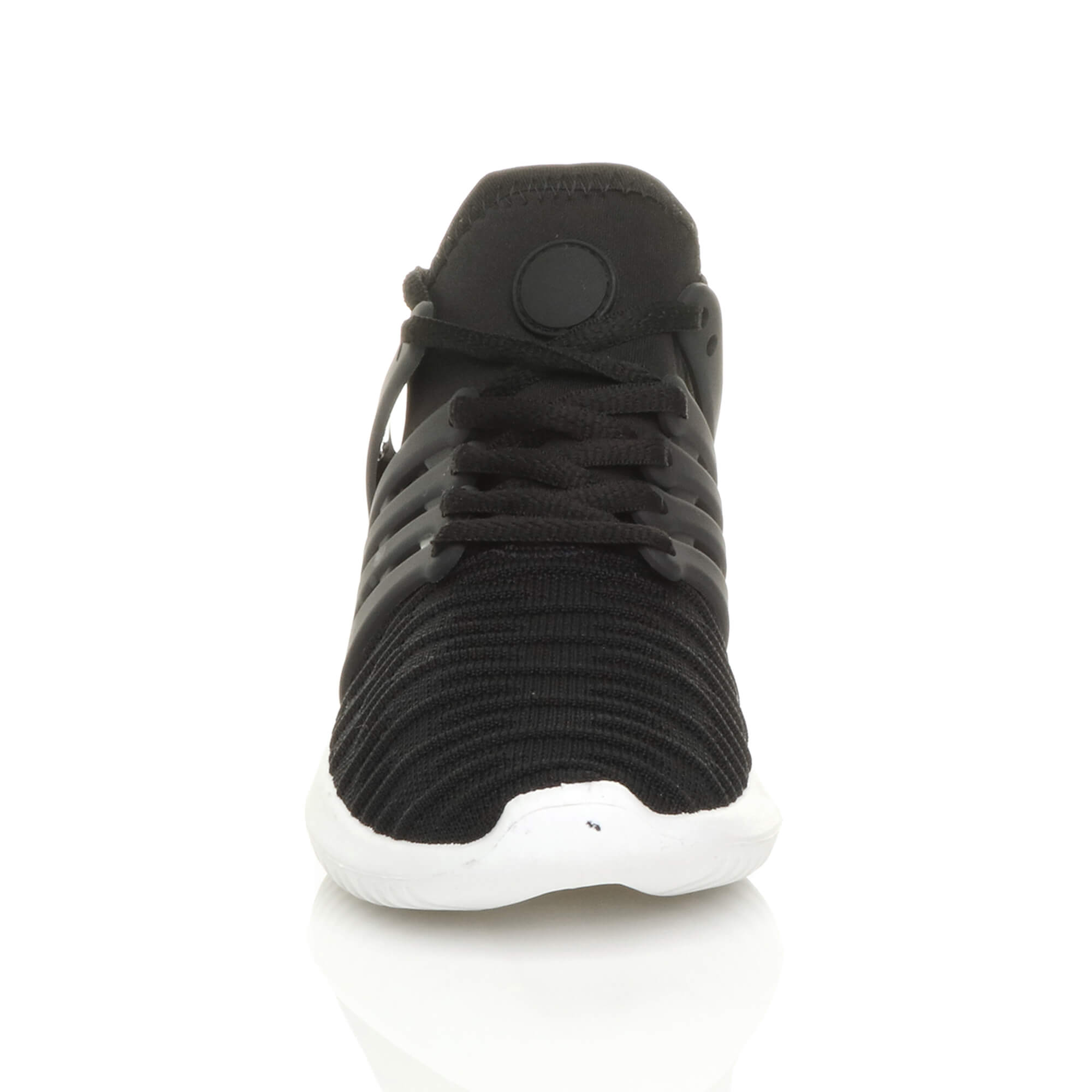 Black AJVANI Black Lace Up Trainers, Image 5 of 5