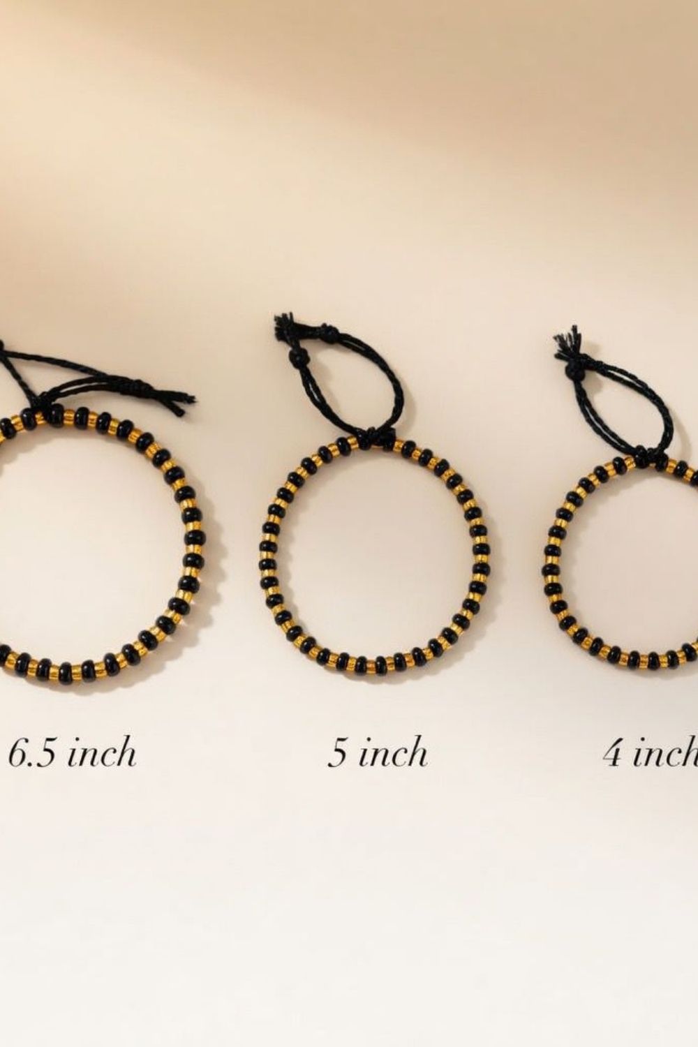 Black Adjustable Black Golden Beads Indian New Born Kids Nazaria Daily Bracelet
