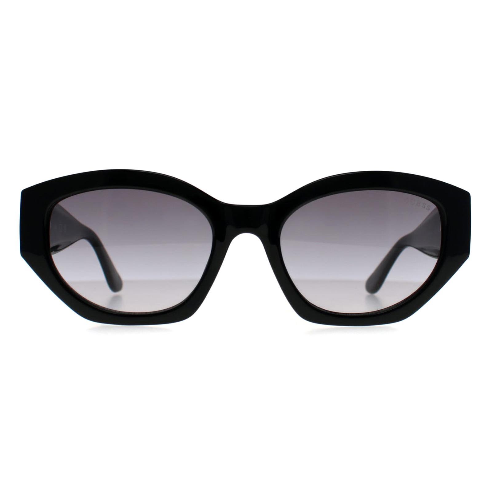 Black Guess Black Oval Shiny Black Grey Gradient GF6164, Image 1 of 3