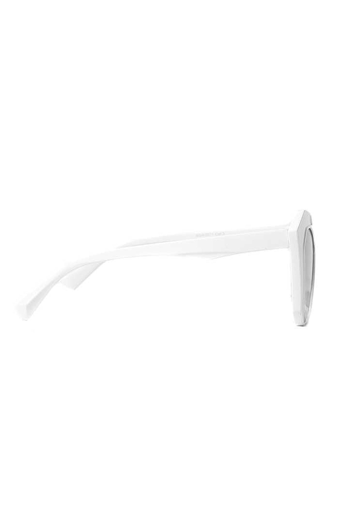 White Angular Sunglasses, Image 4 of 4