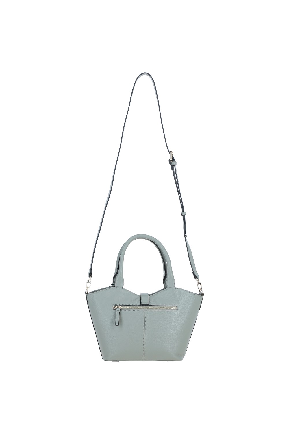 Olive 'Maristella' Real Leather Handbag with Detachable Crossbody Strap, Image 4 of 5