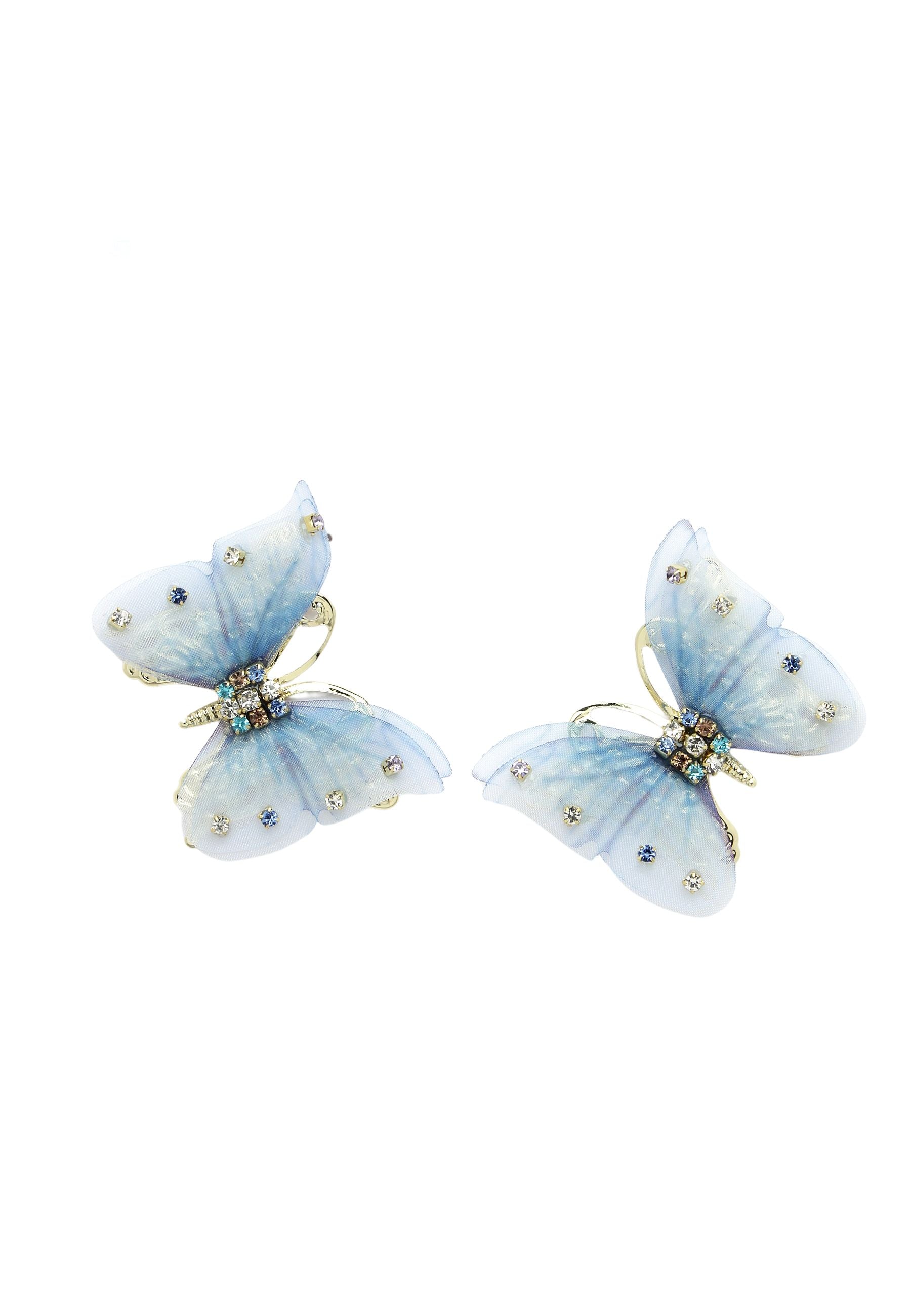 Blue Blue Butterfly Stud Earrings