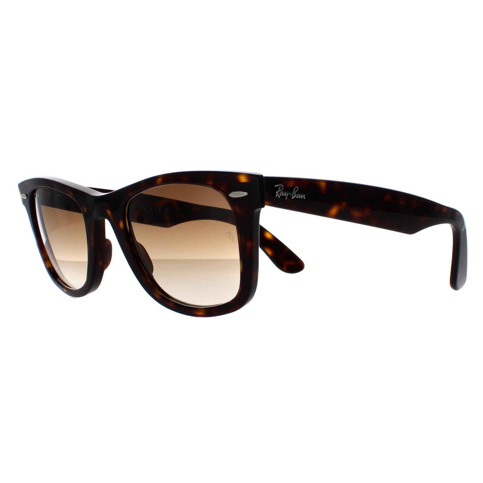Brown Ray-Ban Brown Rectangle Havana Brown Gradient Sunglasses, Image 2 of 6