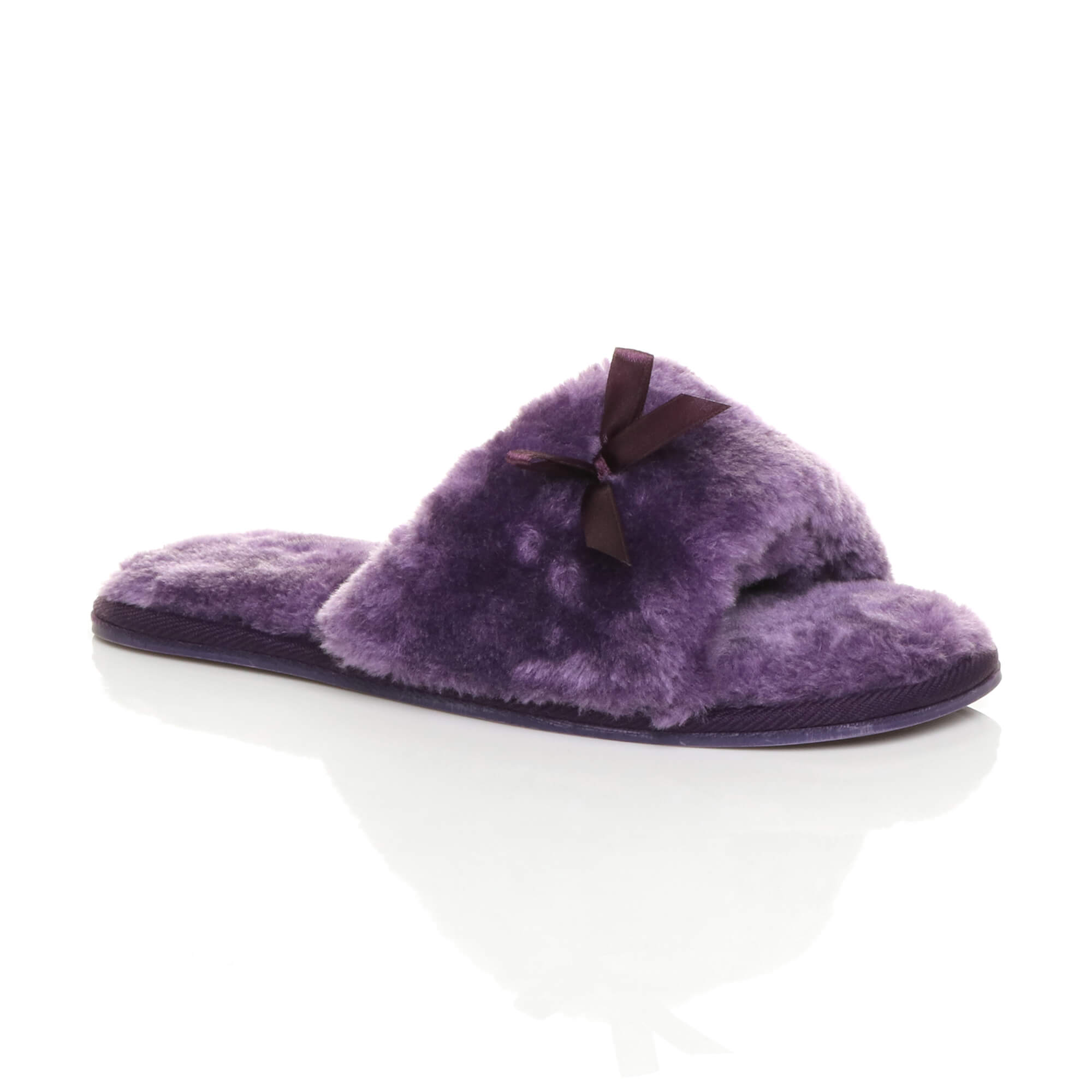 Purple Peep Toe Sandals Slippers, Image 1 of 6