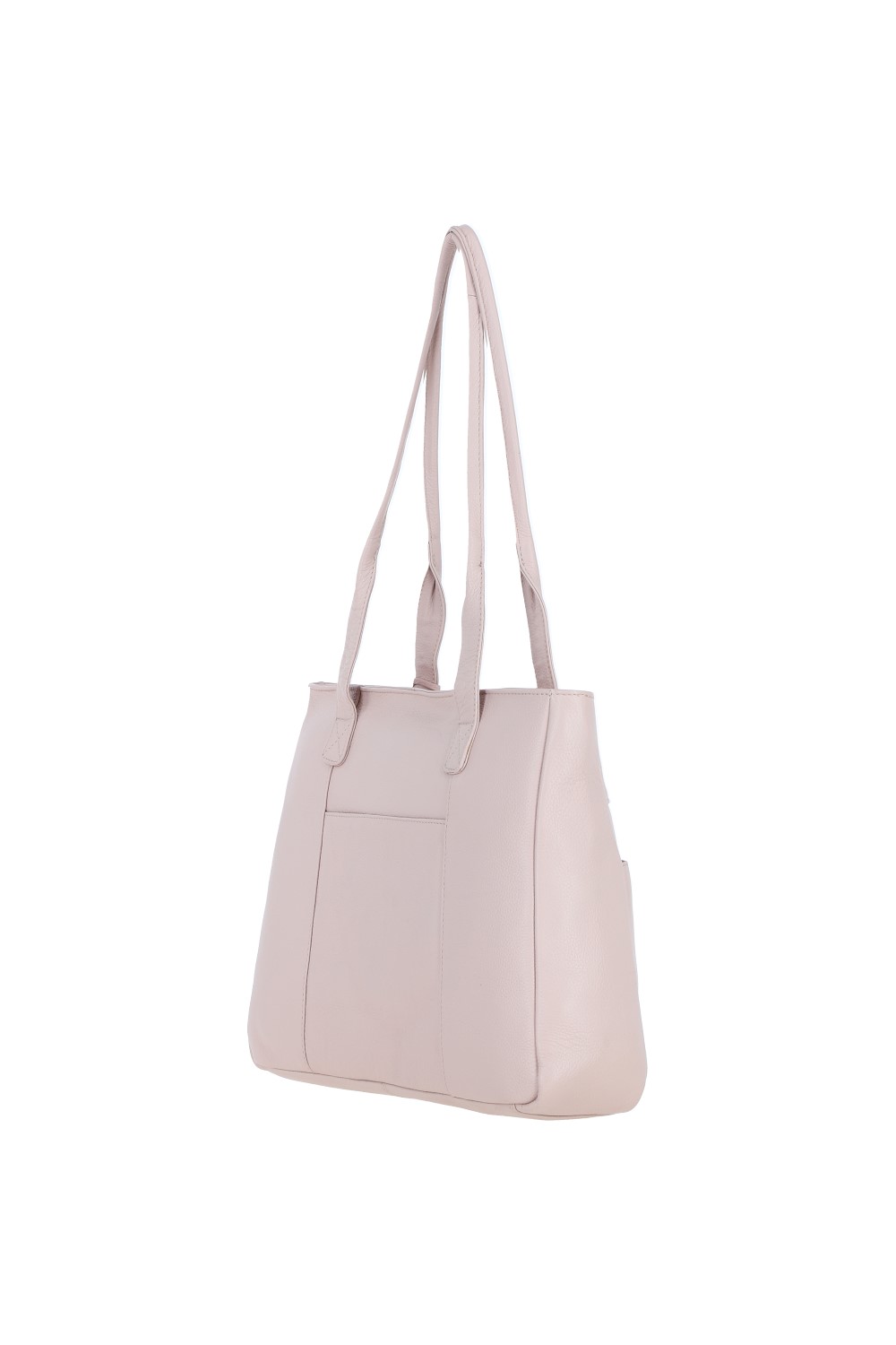 Light Pink 'London' Real Leather Shoulder Bag, Image 5 of 5