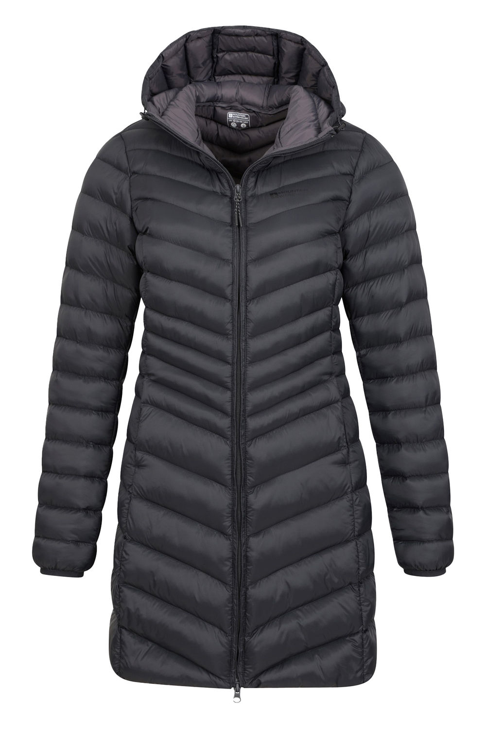 Black Florence Long Padded Jacket, Image 5 of 7