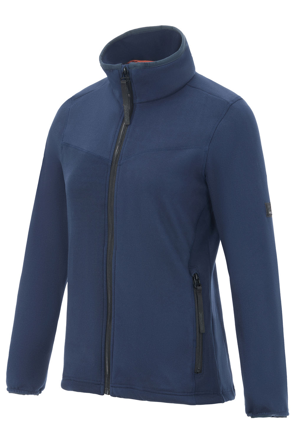 Navy Florena Full Zip Fleece Jacket, Image 3 of 5