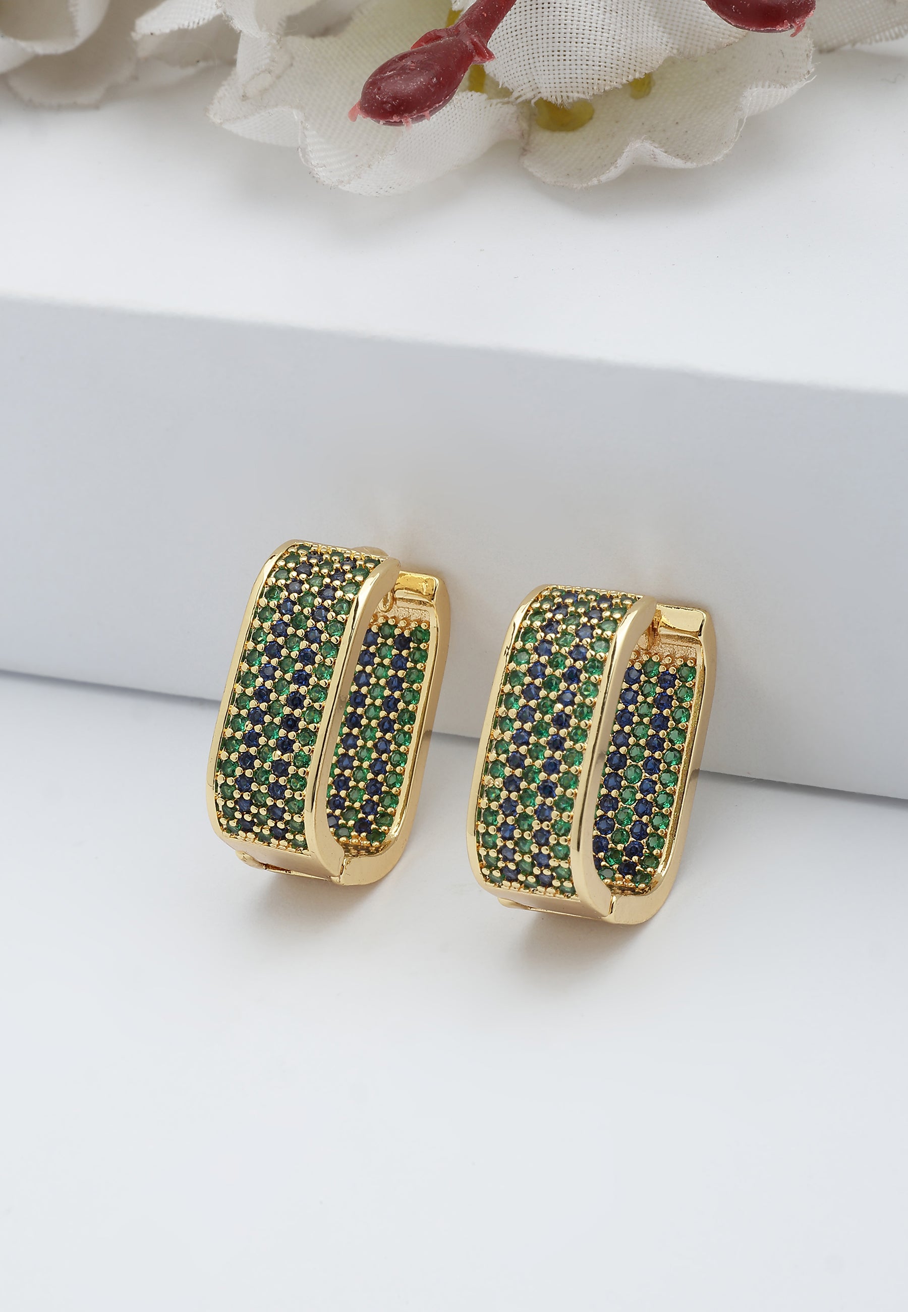 Gold Golden Radiance Hoops, Image 2 of 5