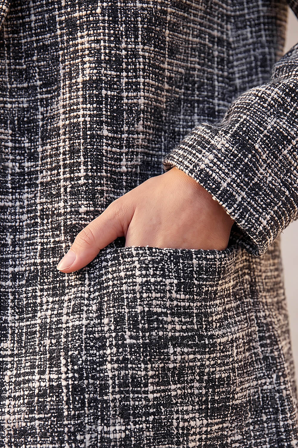 Black Petite Boucle Jacket, Image 5 of 4