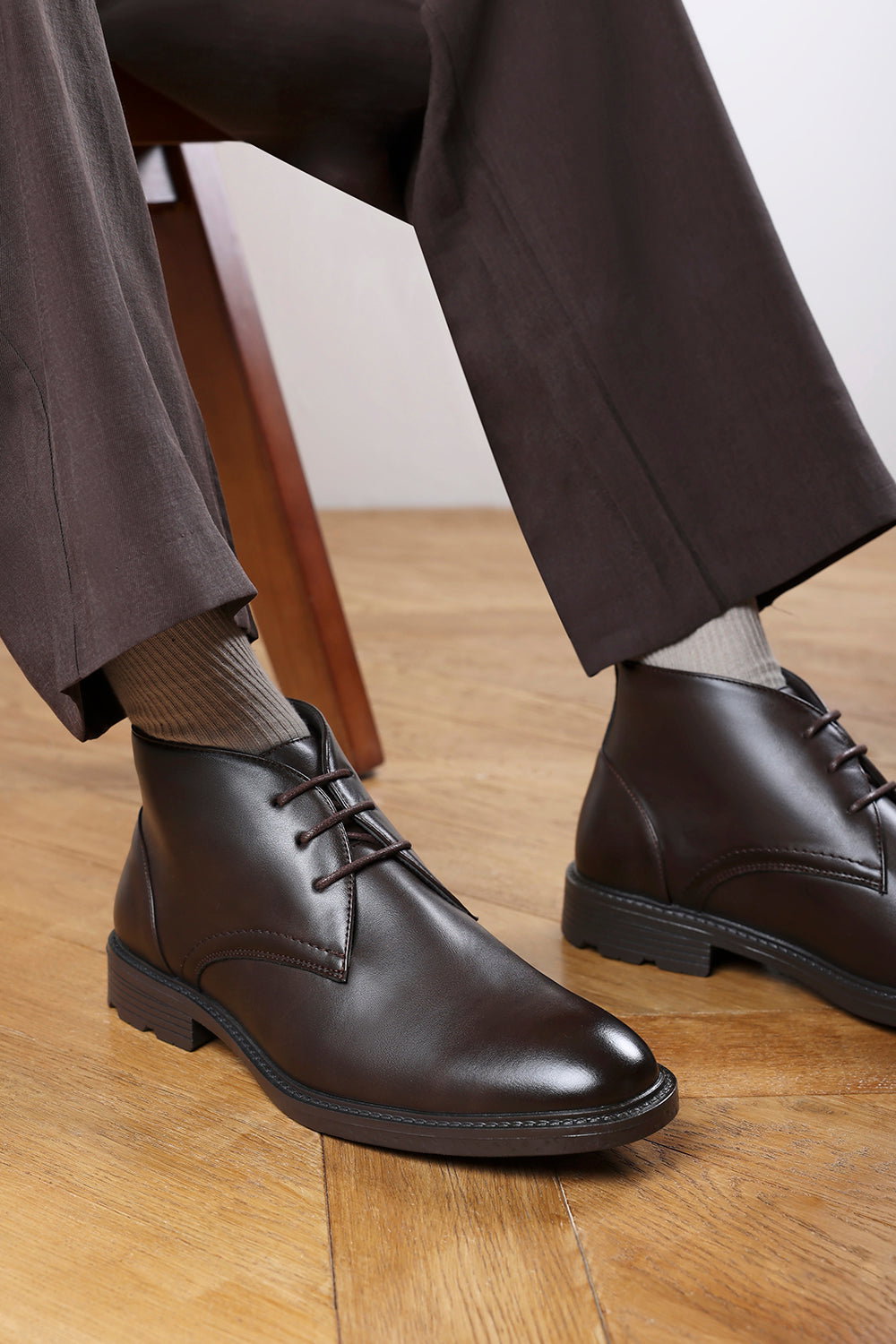 Dark Brown 'Mason' Lace Up Ankle Boots, Image 7 of 7