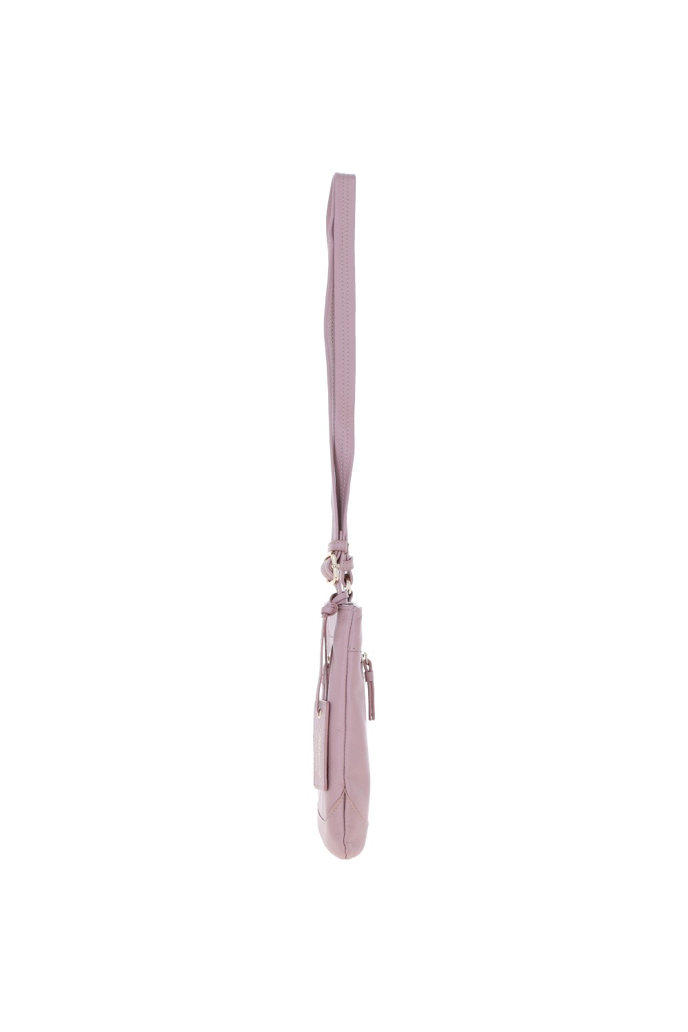 Light Pink 'Bliss' Leather Cross Body Bag with Adjustable Strap, Image 3 of 4