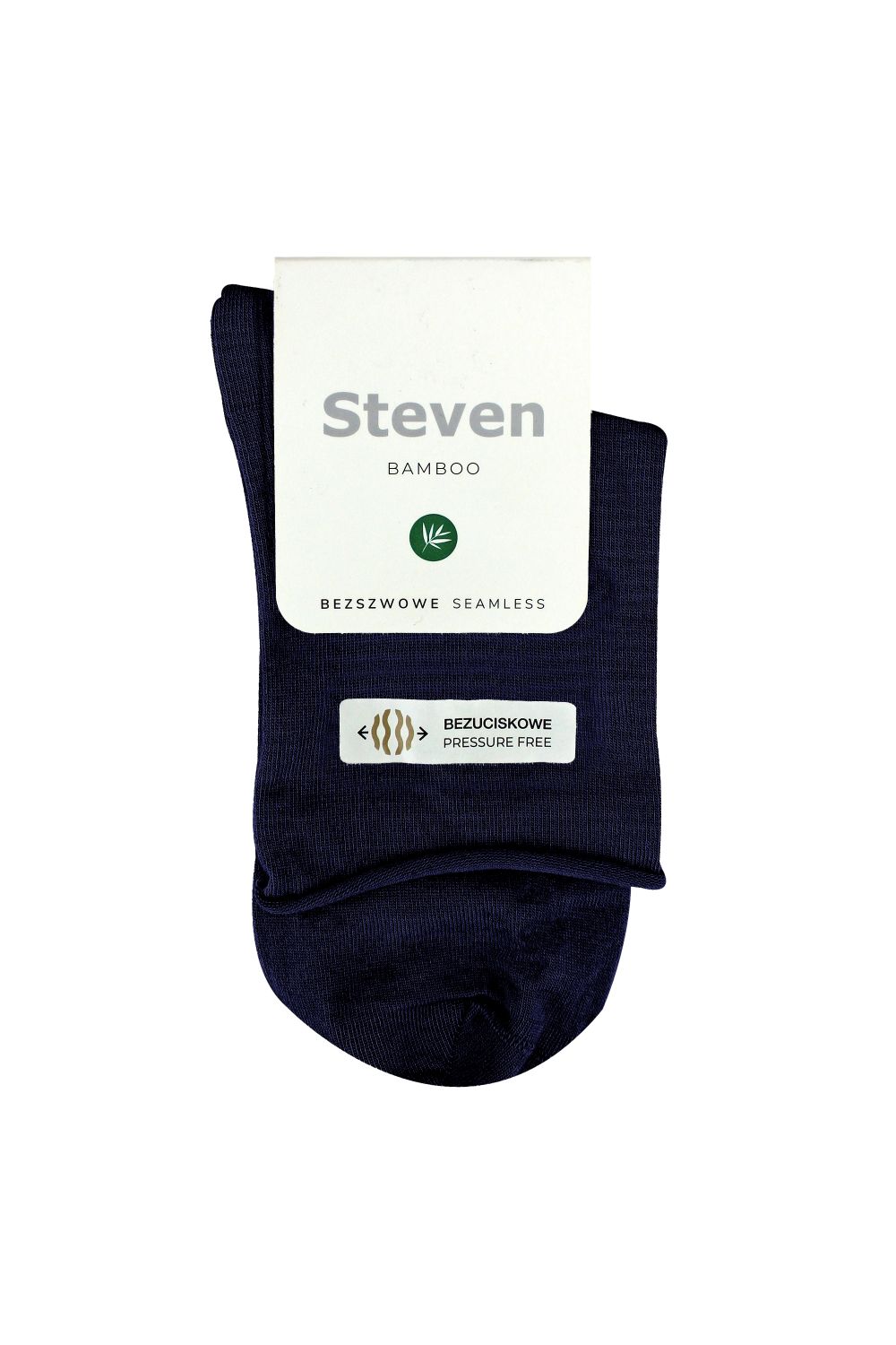 Navy Bamboo Sensory Soft Seamless Socks, Image 2 of 4