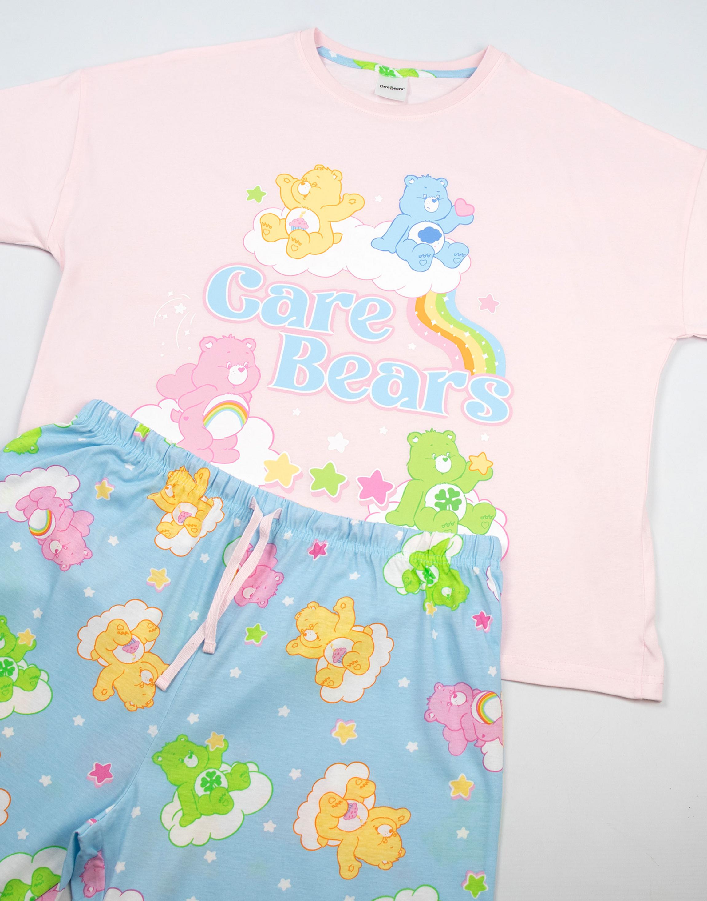 Pink Care Bears Character Pyjama Set, Image 5 of 6