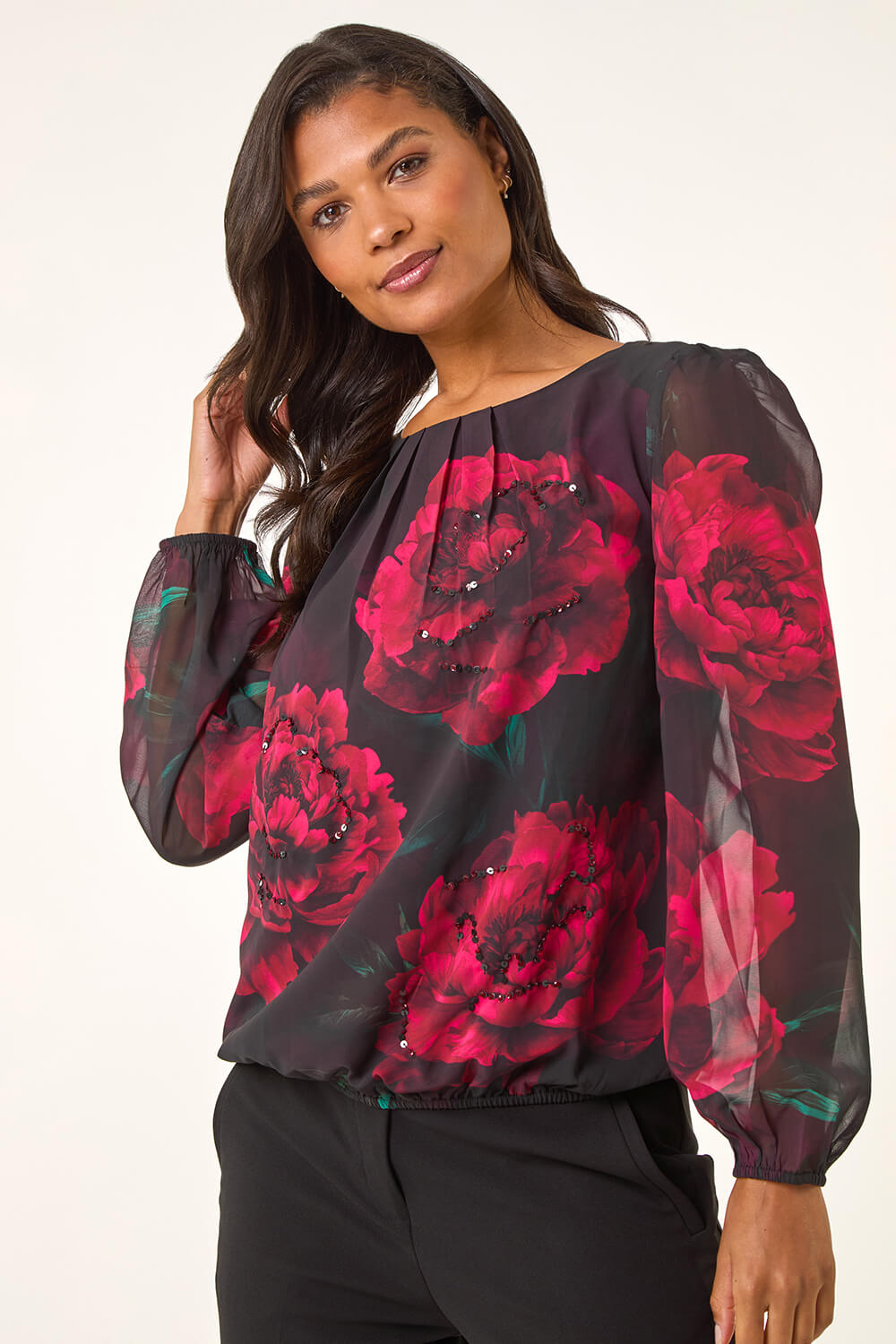 Romantic Sequin Top