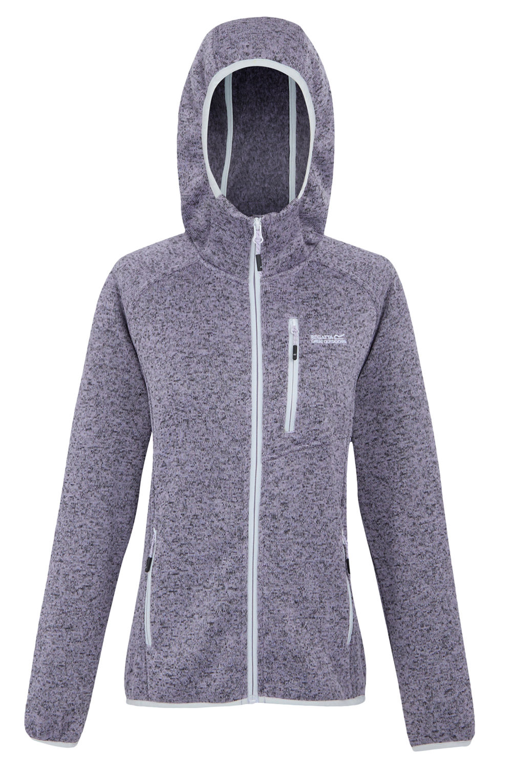 Lilac Newhill II Marl Full Zip Hoodie, Image 3 of 5