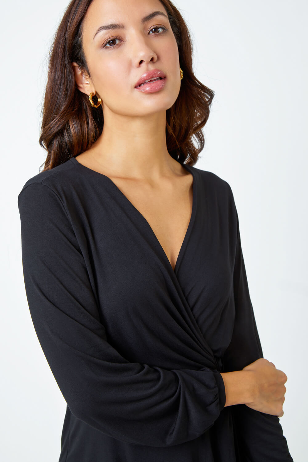 Black Side Twist Knot Top, Image 5 of 5