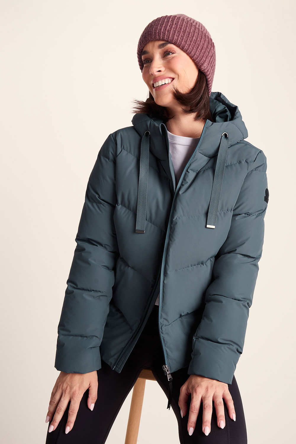 Grey Raleigh Luxe Shower Resistant Down Jacket, Image 2 of 6