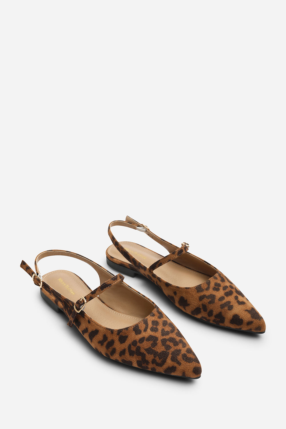 Multi Estrella Pointed Toe Mary Jane Open Back Ballet Flats, Image 4 of 7