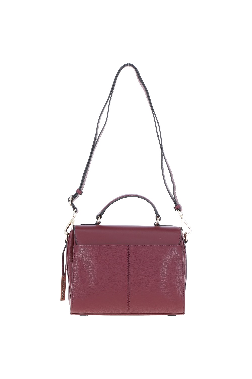 Wine Ashwood Leather Wine Real Leather Flap Over Handbag, Image 4 of 4