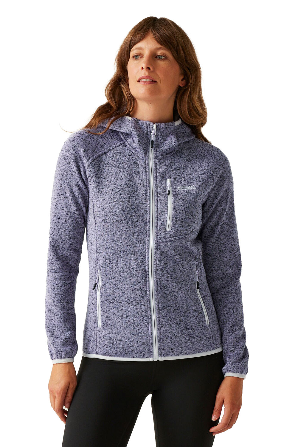 Lilac Newhill II Marl Full Zip Hoodie, Image 1 of 5