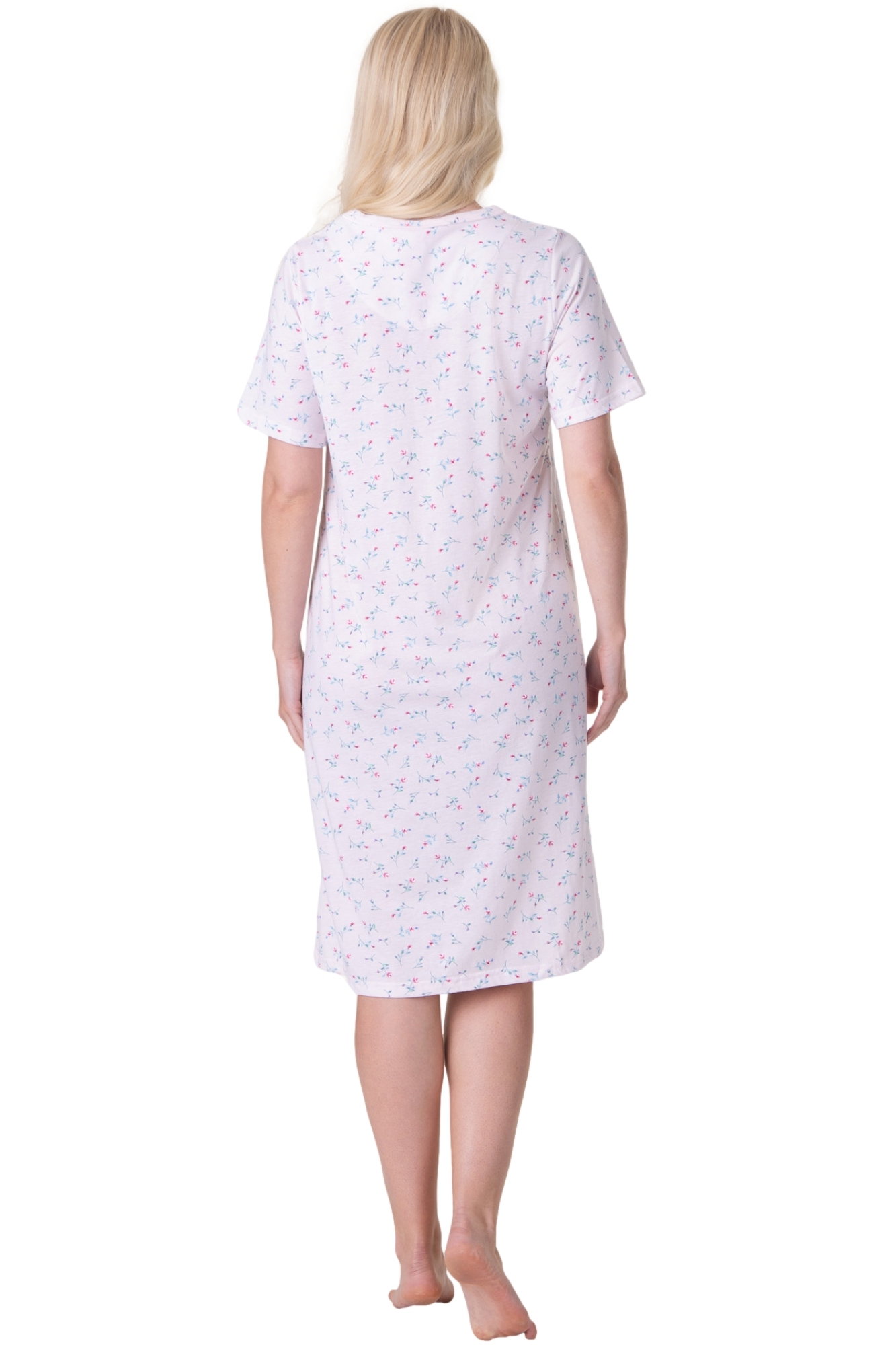 Pink Short Sleeved Nightdress, Image 3 of 5