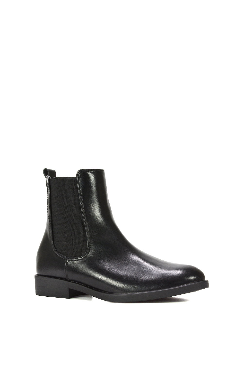 Black XY LONDON Black 'Nala' Chelsea Flatform Ankle Boots Pull On, Image 2 of 7