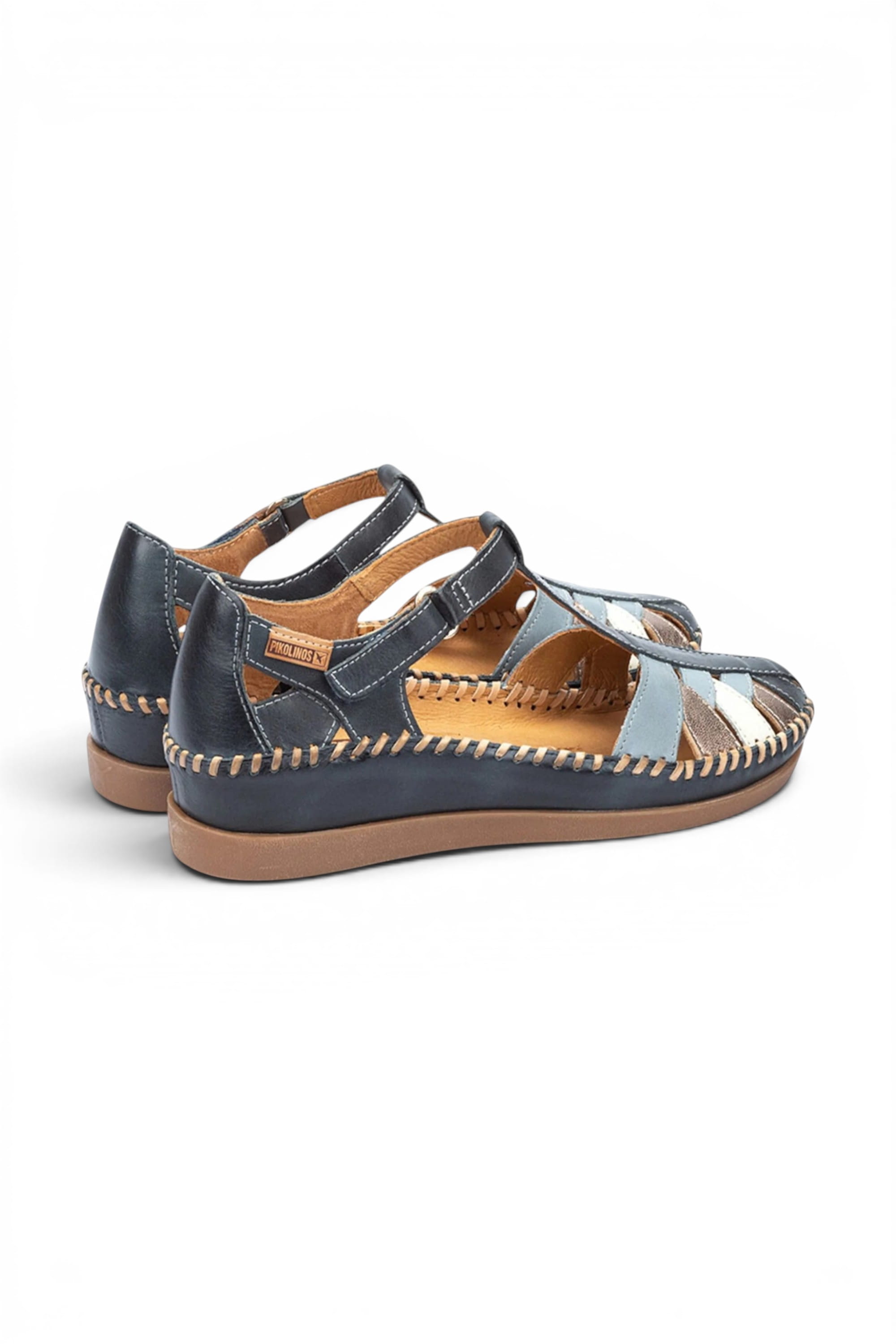 Blue Womens Soft Semi-Open Sandal-W8K-0705C1, Image 6 of 8