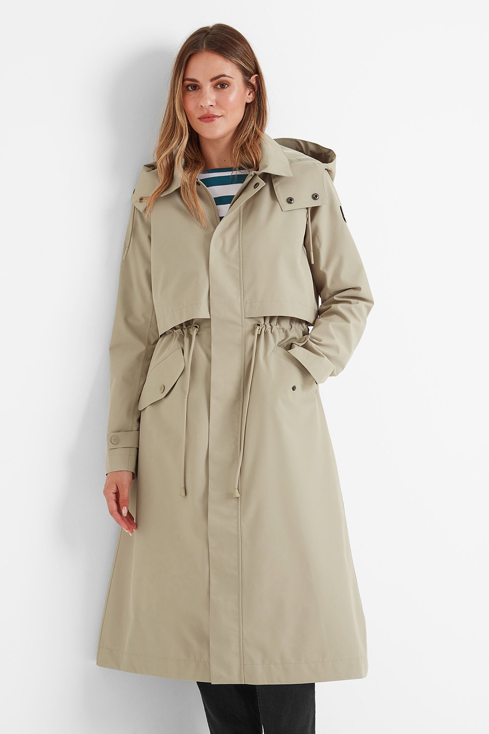 Taupe Alva Waterproof Trench Coat, Image 1 of 6