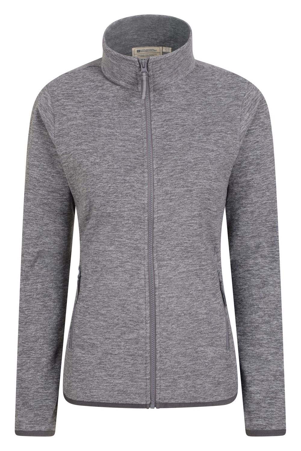 Charcoal Snowdon II Melange Full Zip Fleece Jacket, Image 1 of 4