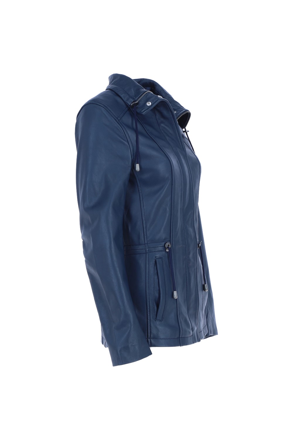 Navy Ashwood Leather Navy Versatile Real Leather Casual Jacket, Image 5 of 5