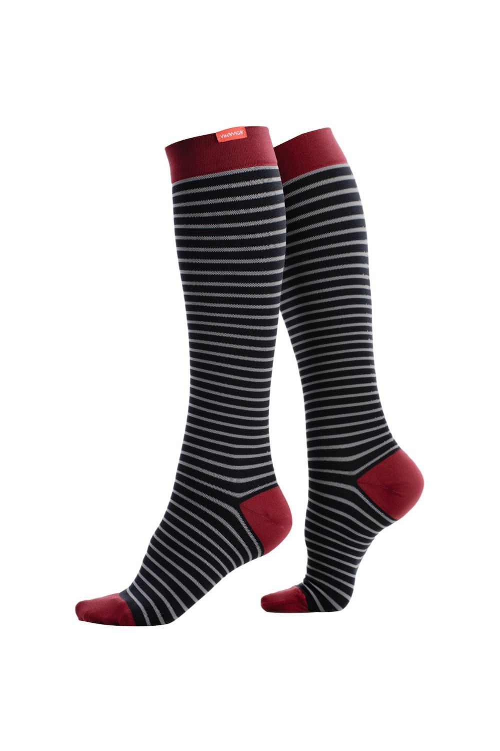 Grey Nylon 30-40mmhg Graduated Compression Socks, Image 1 of 5