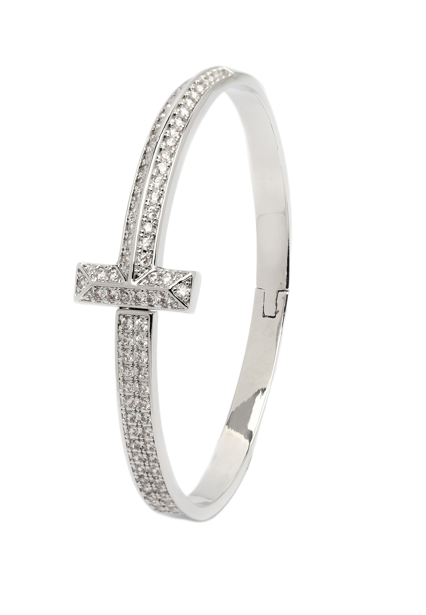 Metallic Modern Minimalist Bangle
