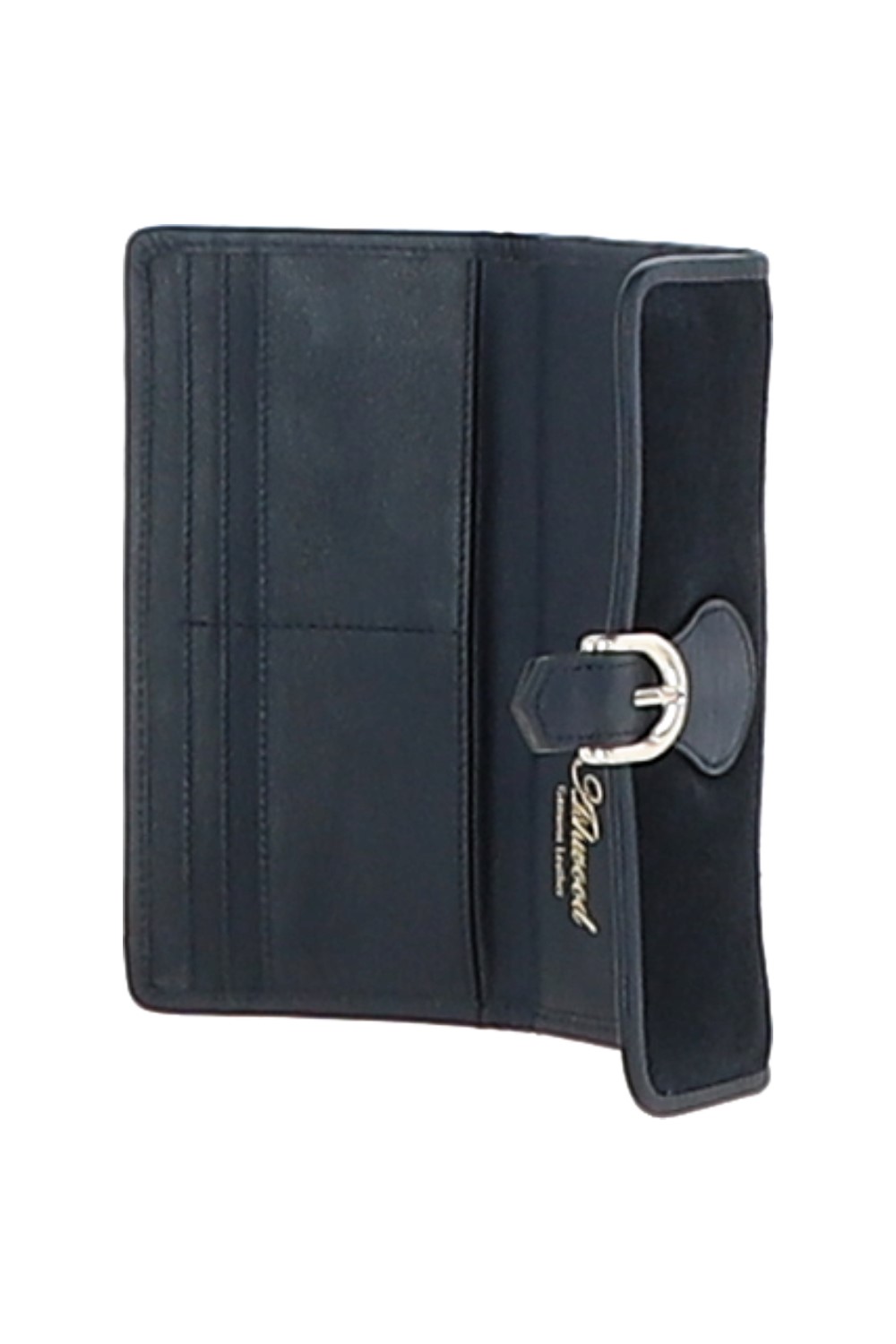 Navy 10 Card Suede Leather Purse, Image 4 of 4