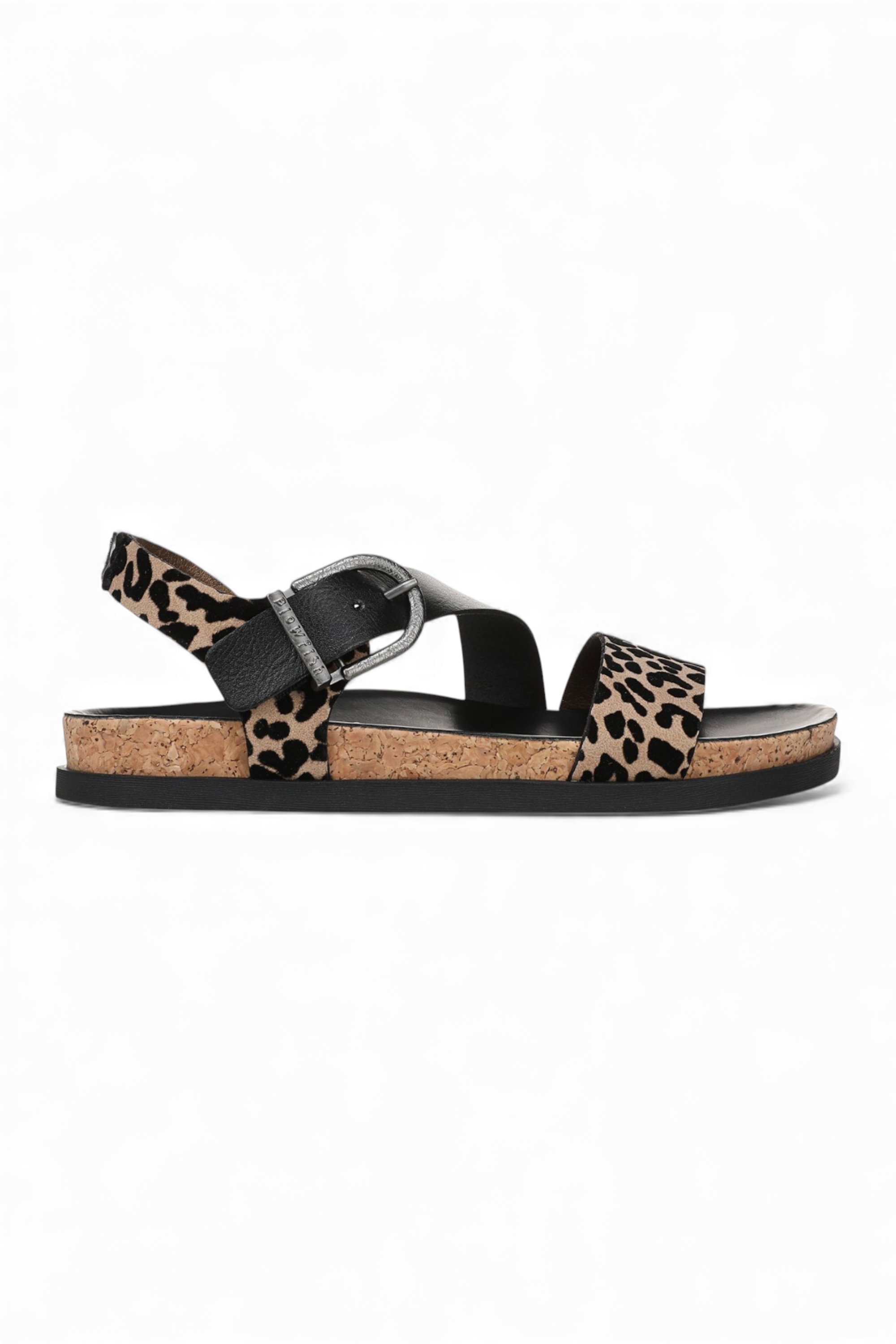 Brown Womens "Lance" Footbed Strappy Flat Sandals, Image 1 of 6