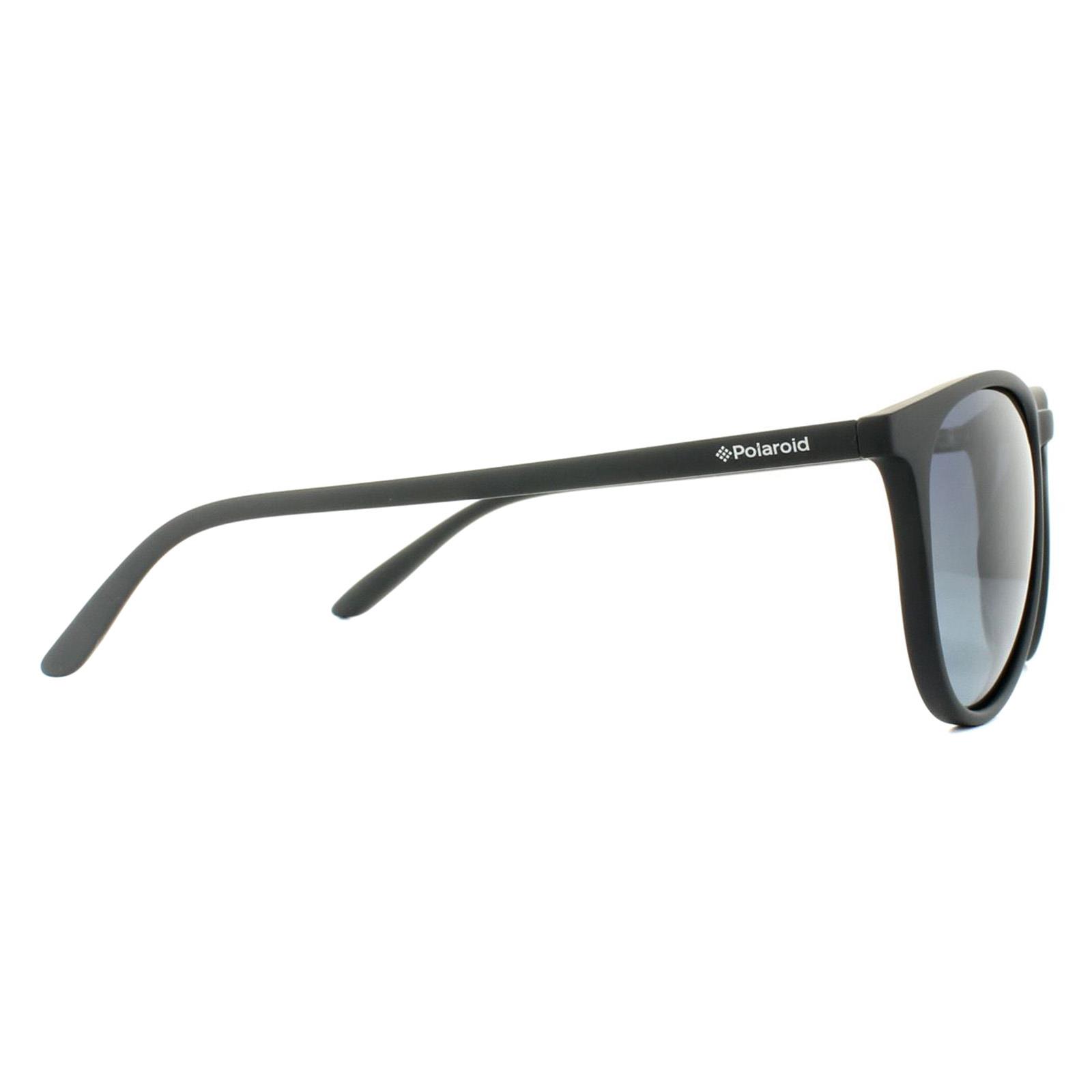 Black Cat Eye Matt Black Grey Gradient Polarized Sunglasses, Image 4 of 4