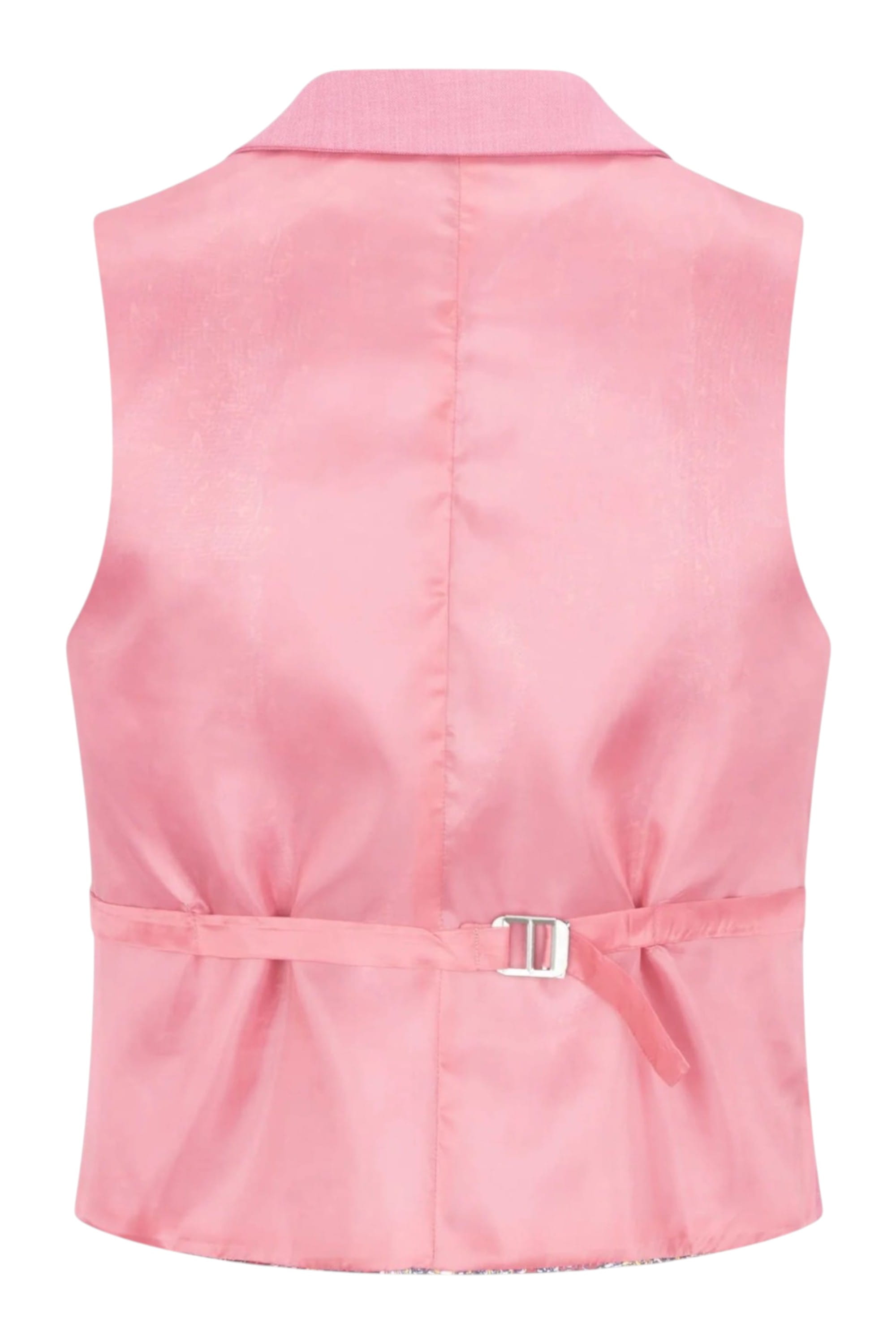 Pink Infinity Leather Pink Womens 3 Piece Plain Pink Formal Office Suit, Image 6 of 8