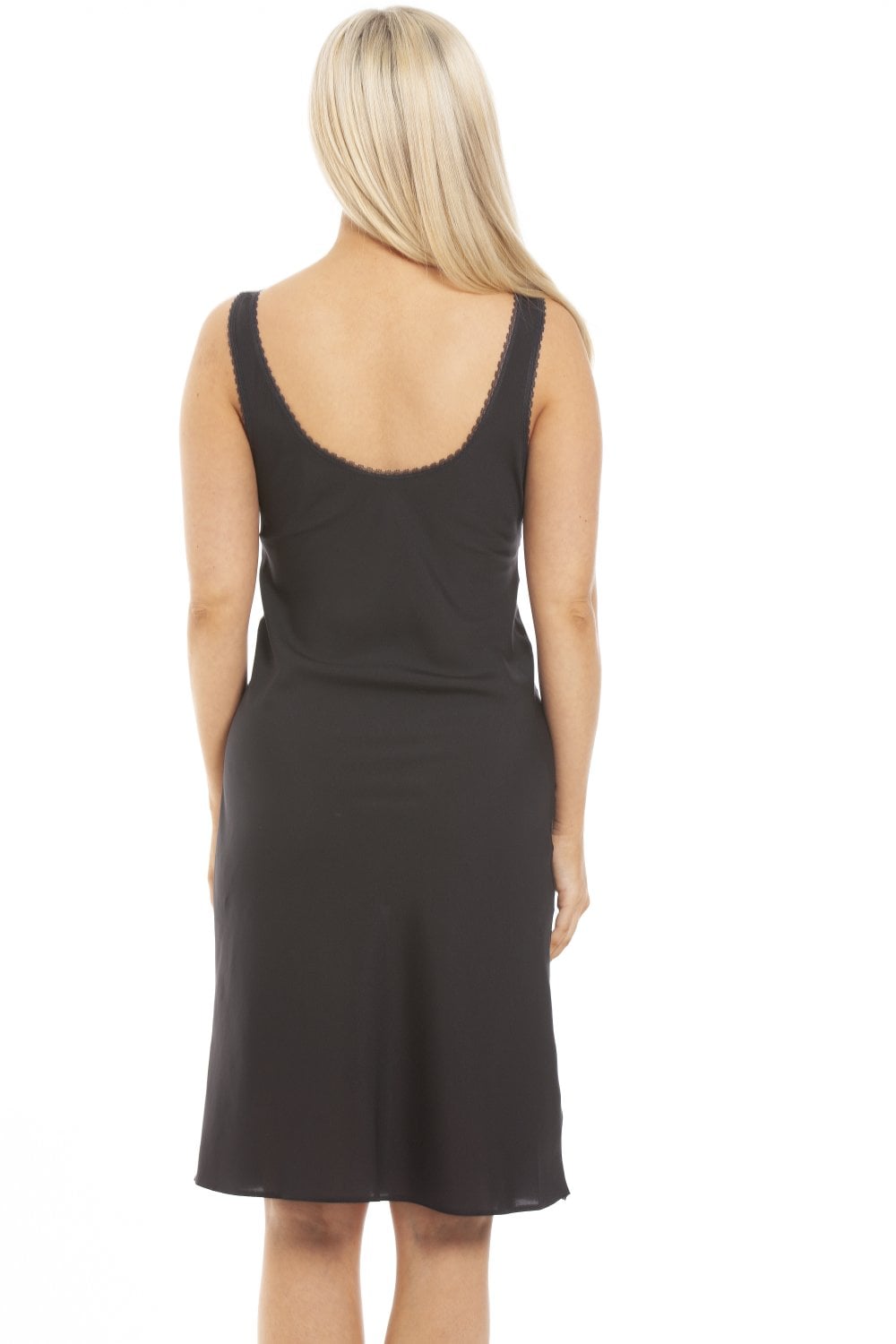 Black Lace Chemise Full Slip, Image 4 of 5