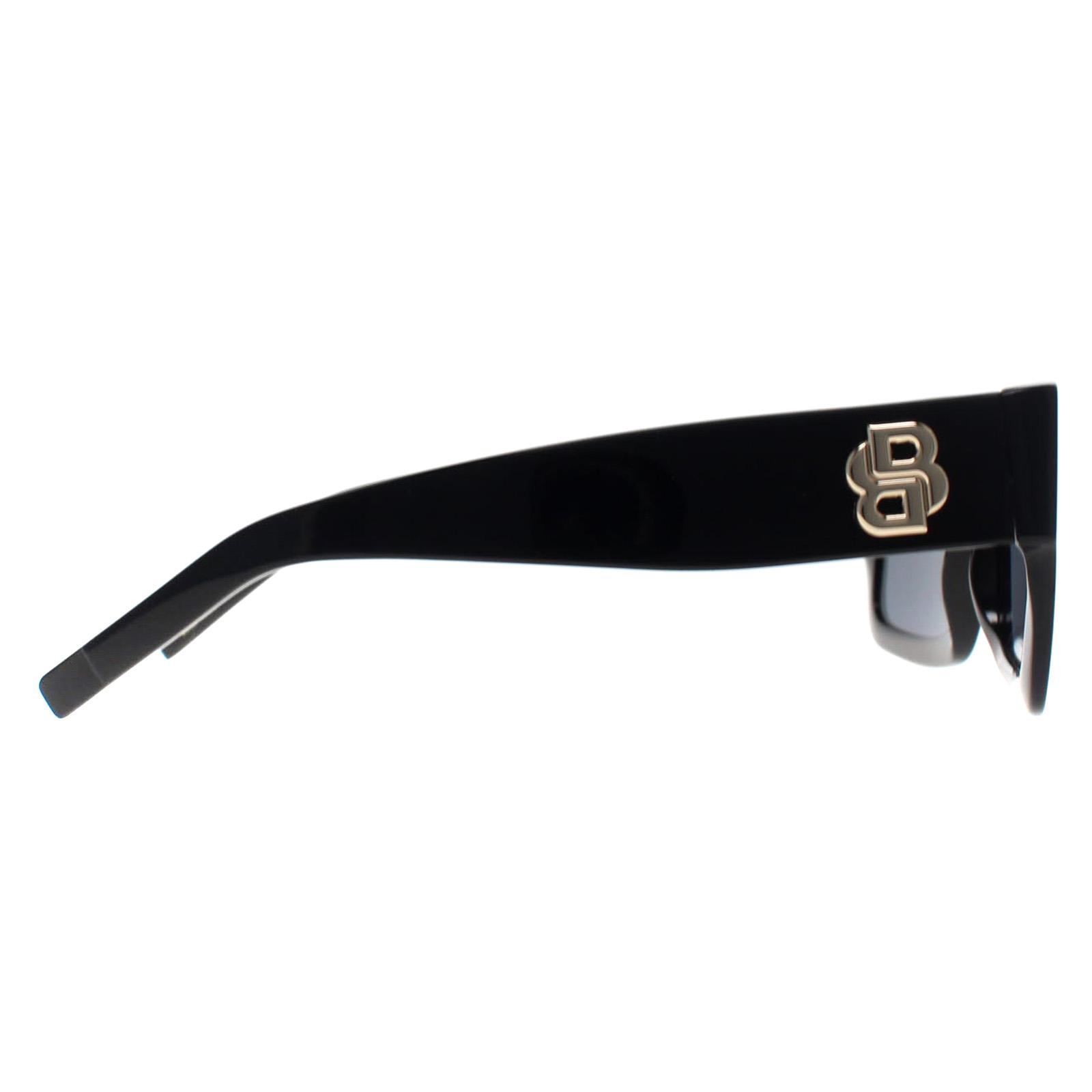 Black Hugo Boss Black Rectangle Black Grey BOSS 1654/S, Image 4 of 4