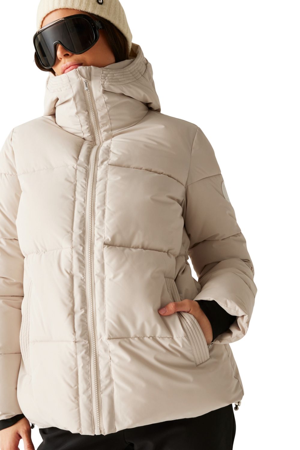 Light Grey Milleu Padded Ski Jacket, Image 4 of 5