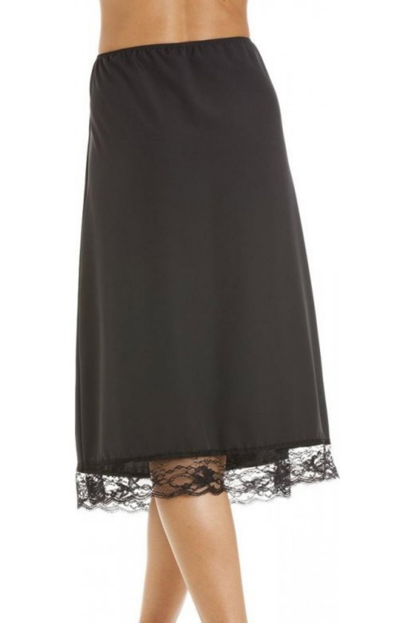 Black Camille Lingerie Black 26" Length Underskirt Slip, Image 3 of 5