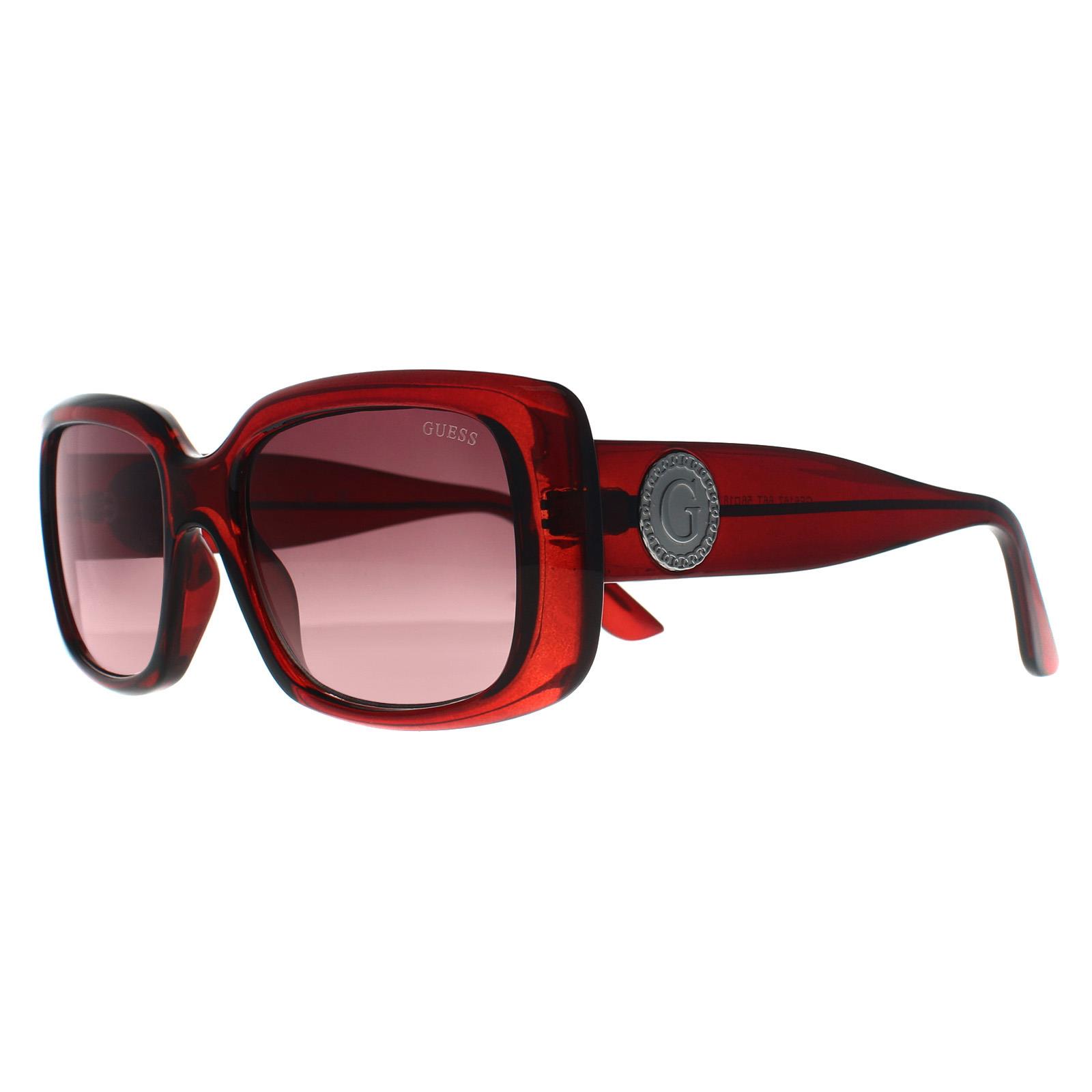 Red Guess Red Butterfly Transparent Red Brown Gradient GF6167, Image 2 of 3