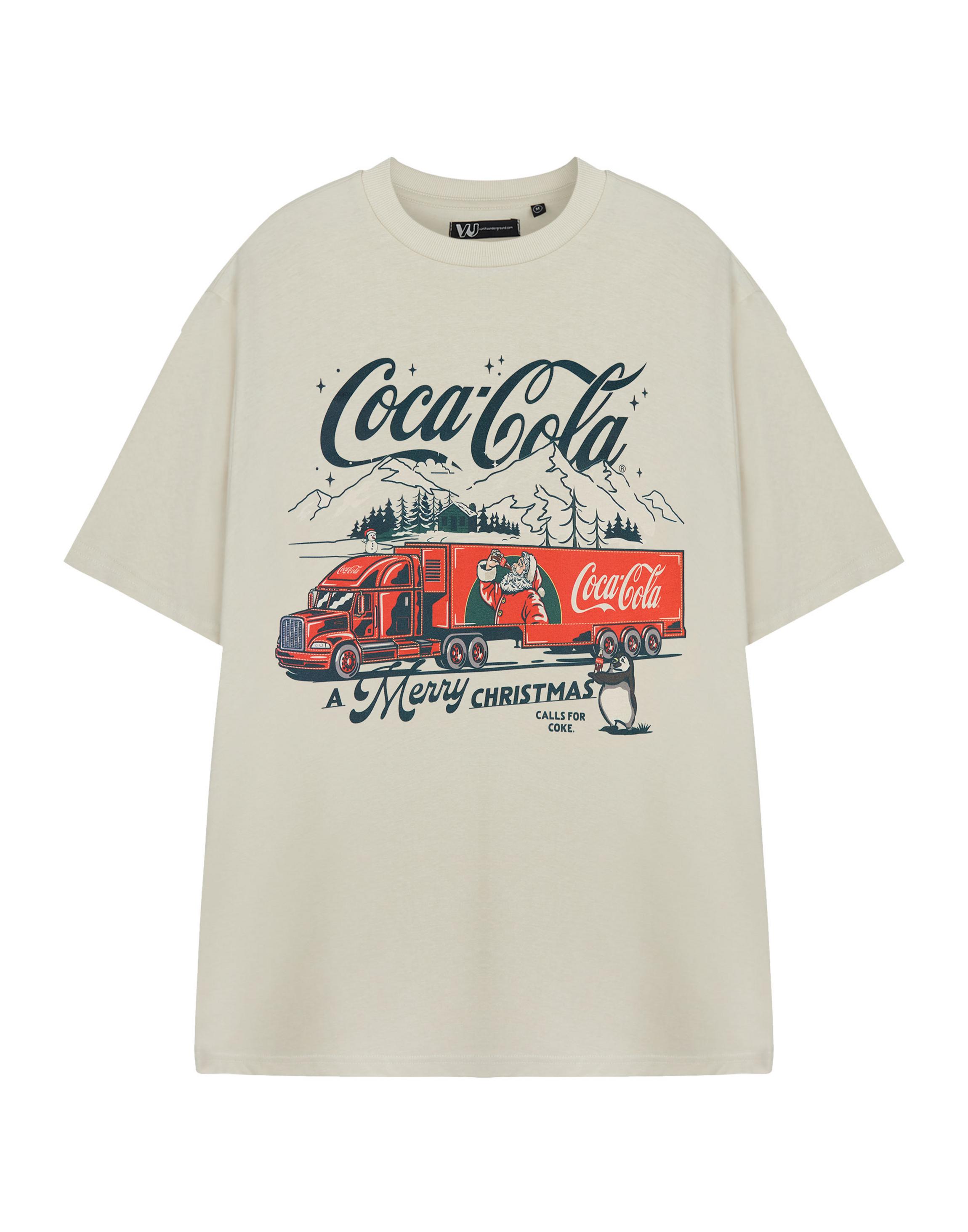 Beige Coca Cola Merry X-Large T-Shirt, Image 1 of 6