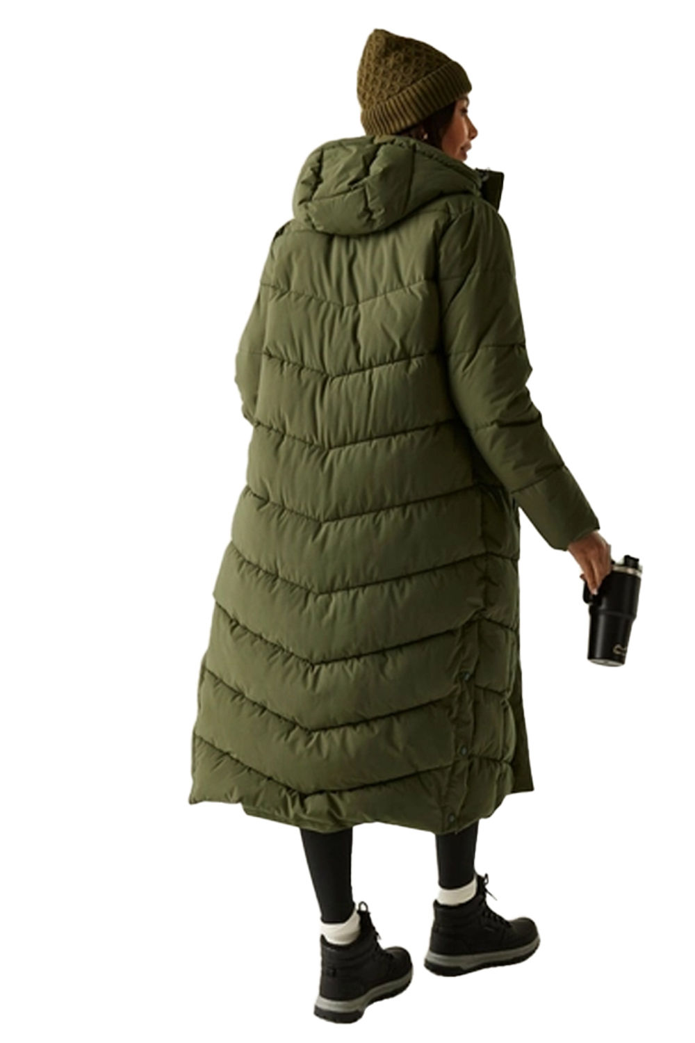 Khaki Eloria Padded Jacket, Image 6 of 6