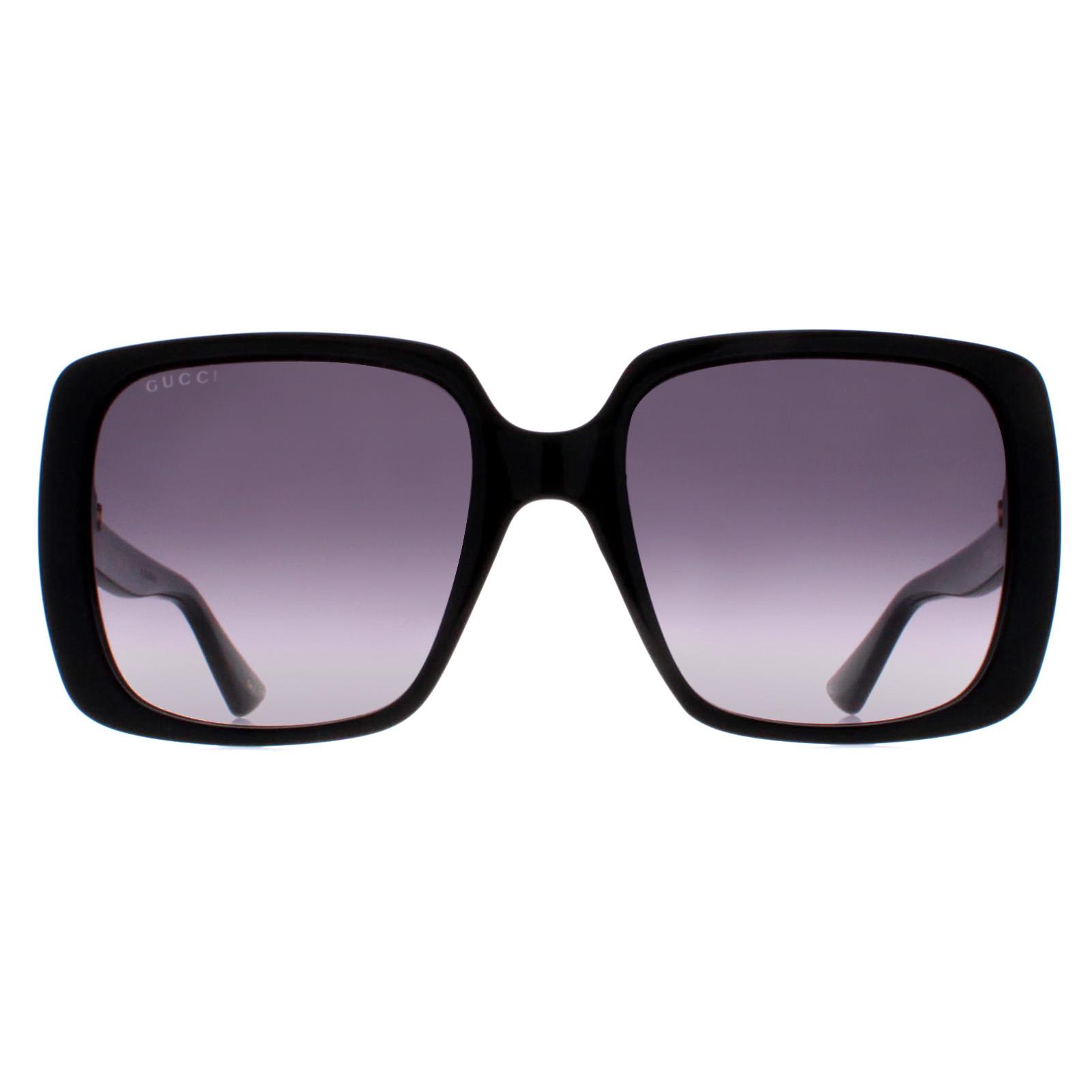 Black Gucci Black Square Black Grey Gradient GG0632S, Image 1 of 4