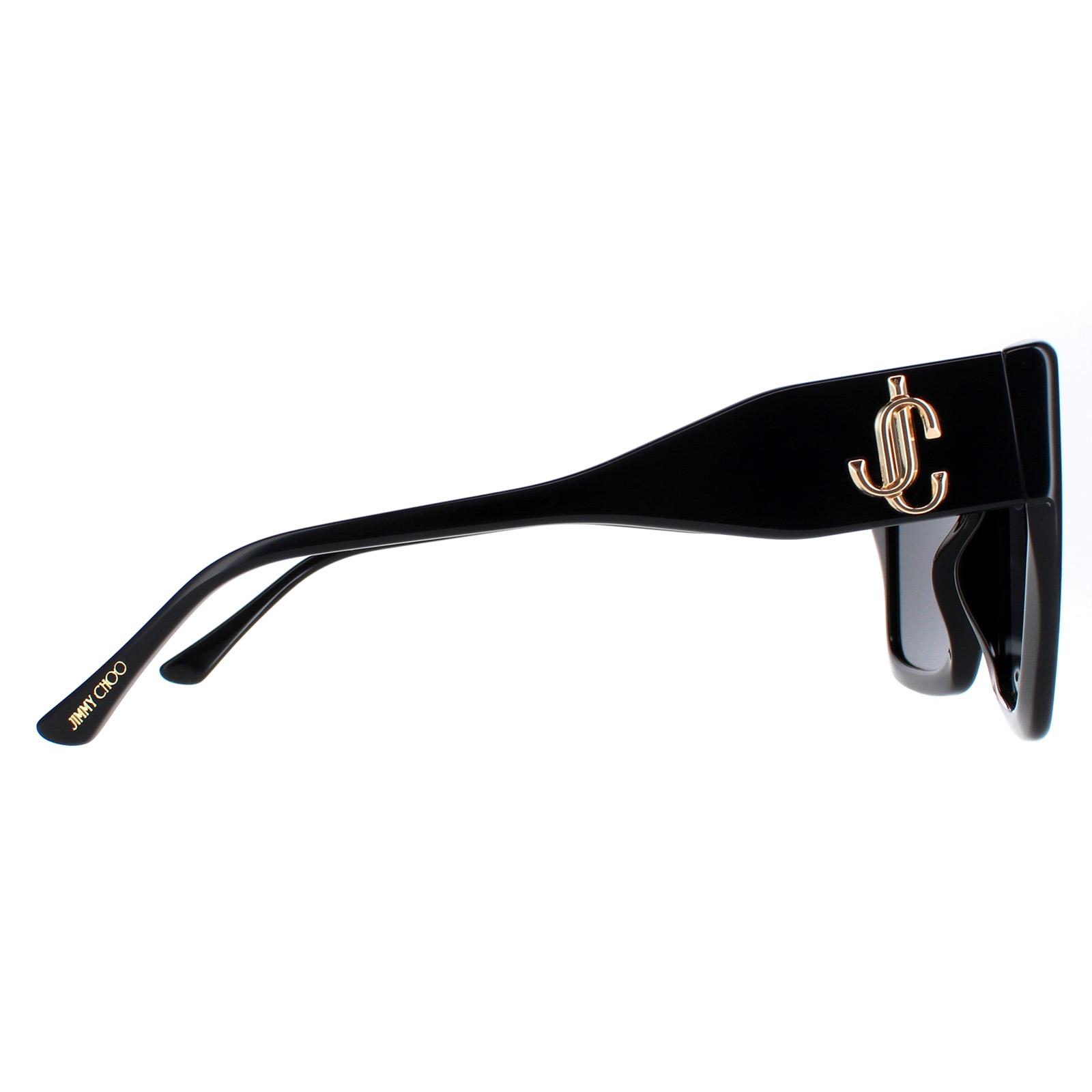 Black Jimmy Choo Black Square Black Grey Eleni/G/S, Image 4 of 4